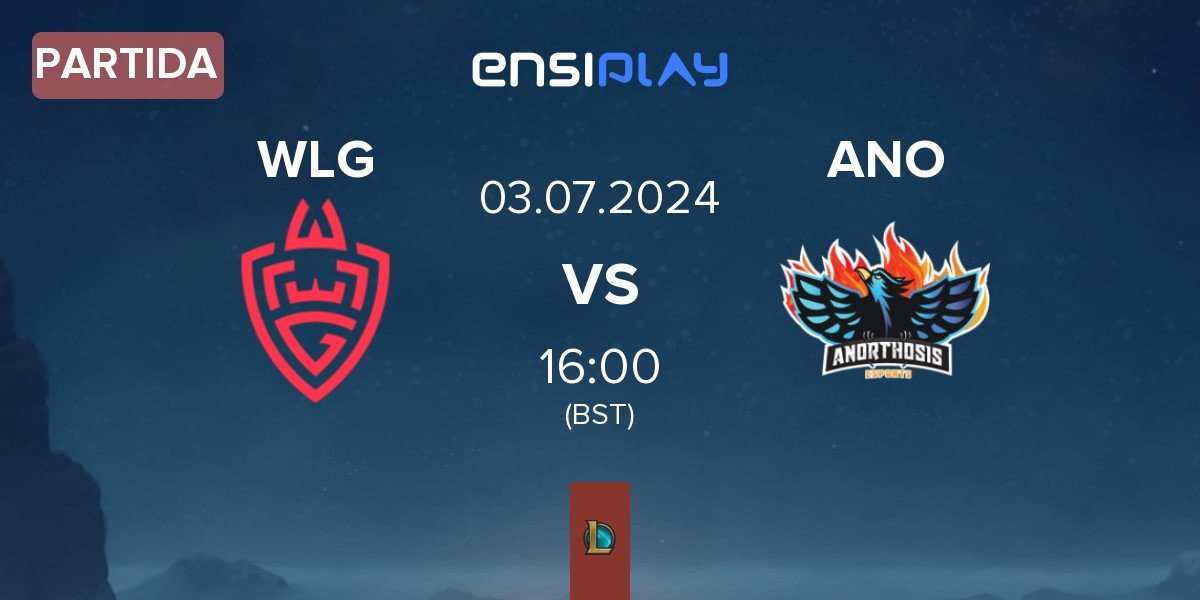 Partida WLGaming Esports WLG vs Anorthosis Famagusta Esports ANO | 03.07