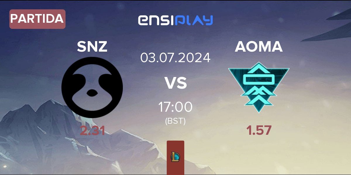 Partida SNOOZE esports SNZ vs A One Man Army AOMA | 03.07