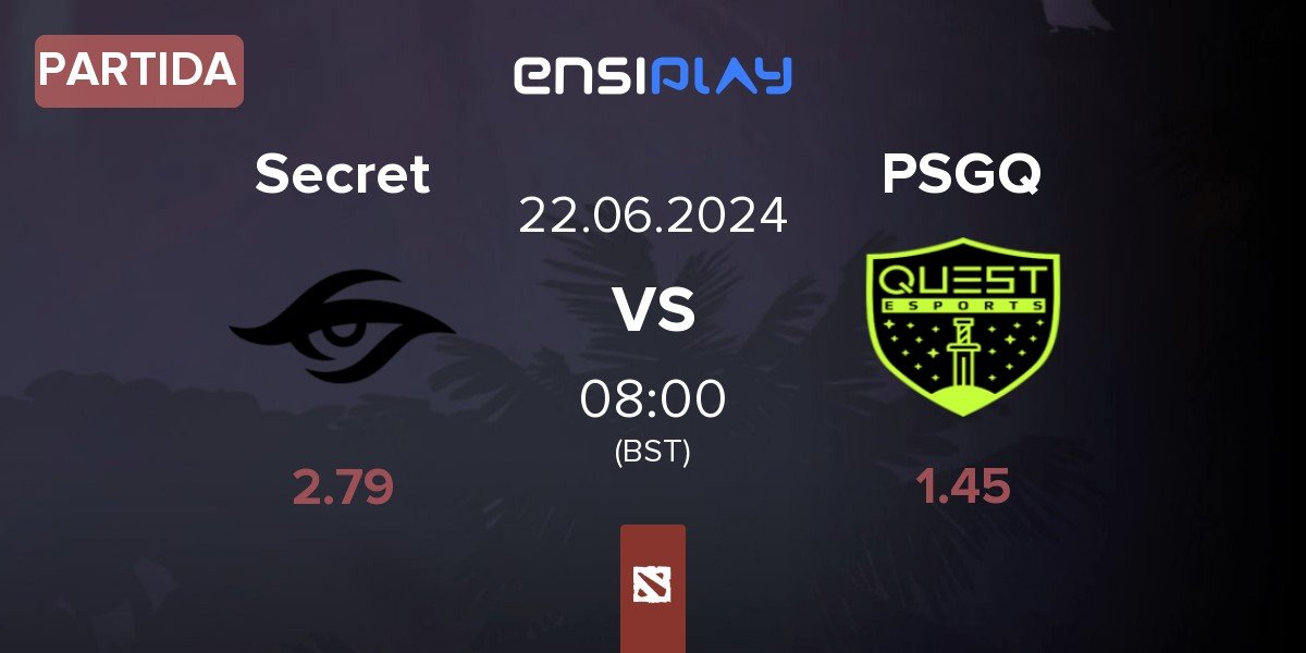 Partida Team Secret Secret vs PSG.Quest PSGQ | 22.06