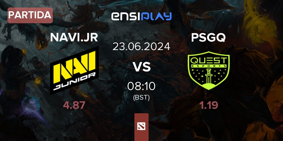 Partida Navi Junior NAVI.JR vs PSG.Quest PSGQ | 23.06