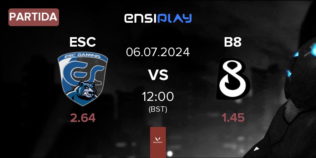 Partida ESC Gaming ESC vs B8 Esports B8 | 06.07