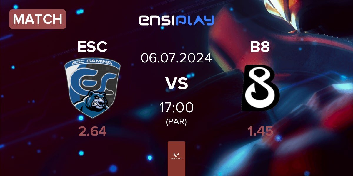 Match ESC Gaming ESC vs B8 Esports B8 | 06.07