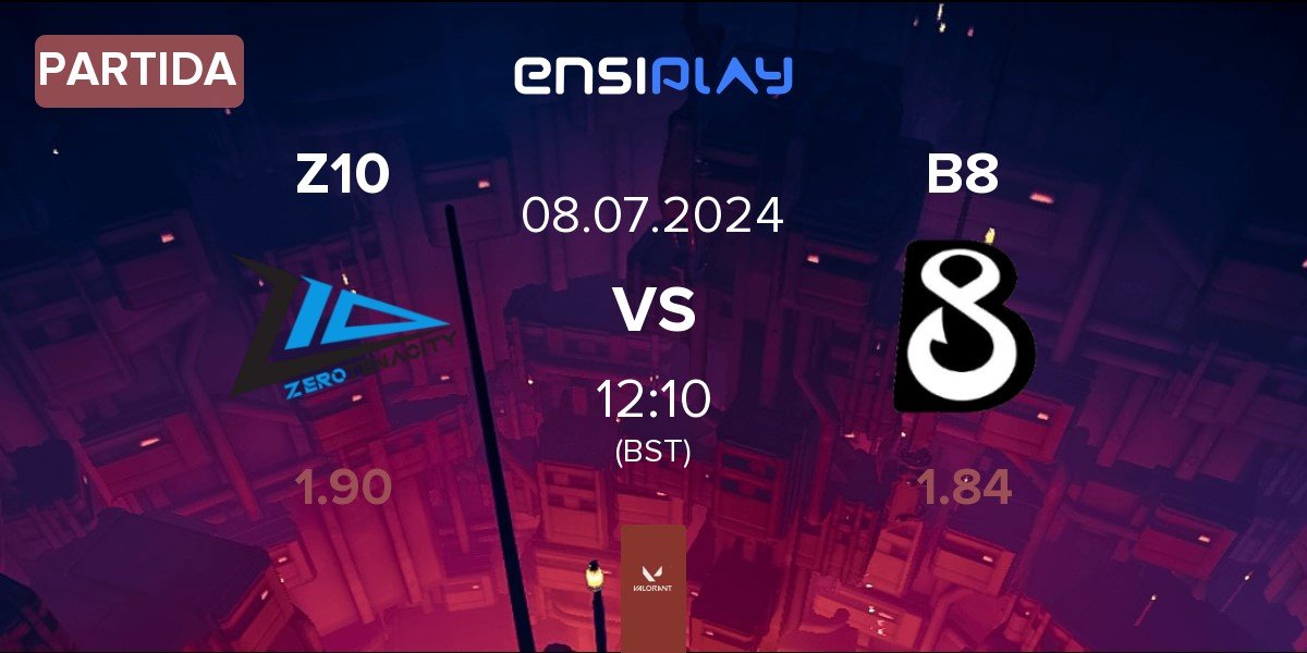 Partida Zero Tenacity Z10 vs B8 Esports B8 | 08.07