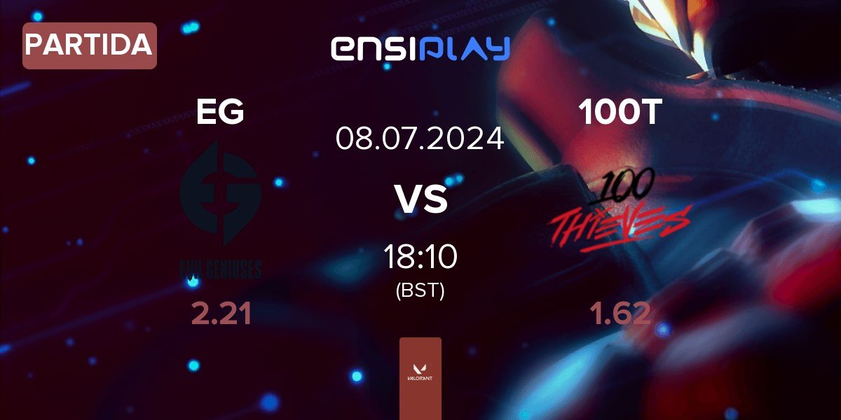 Partida Evil Geniuses EG vs 100 Thieves 100T | 08.07