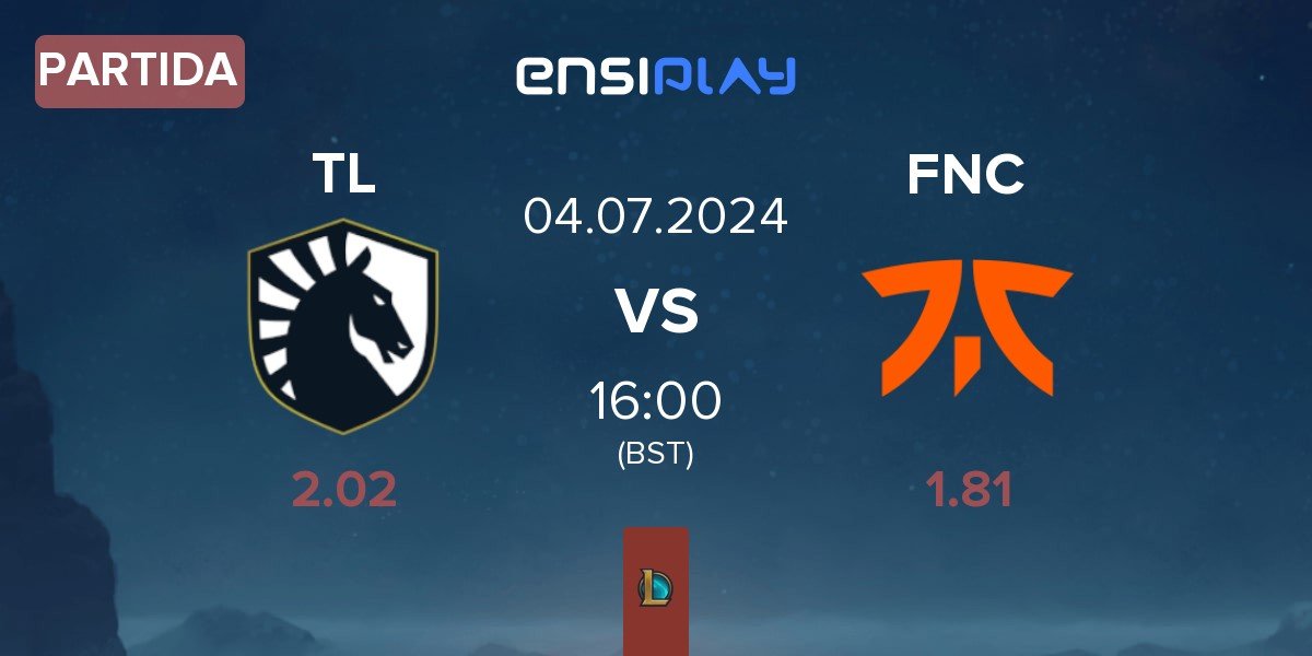 Partida Team Liquid TL vs Fnatic FNC | 04.07