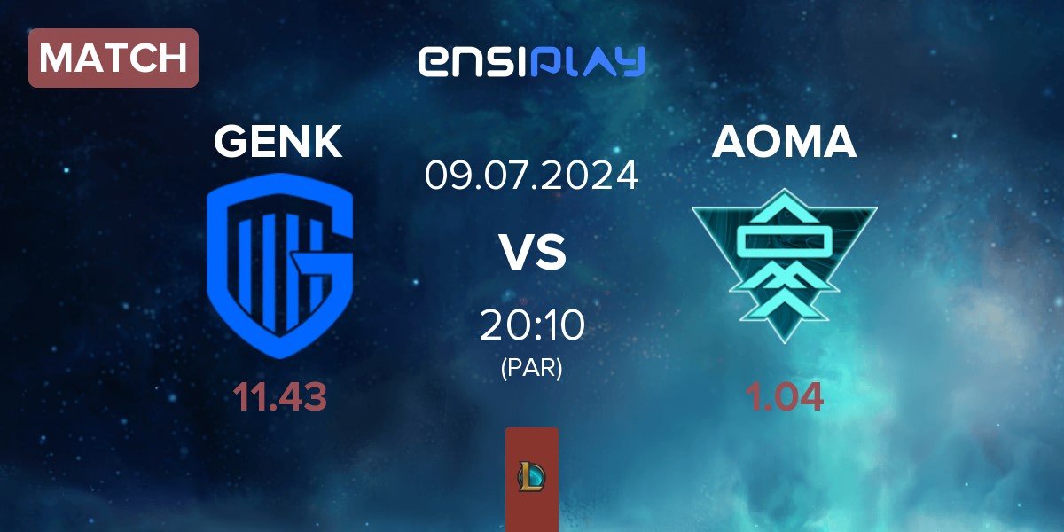 Match KRC Genk Esports GENK vs A One Man Army AOMA | 09.07