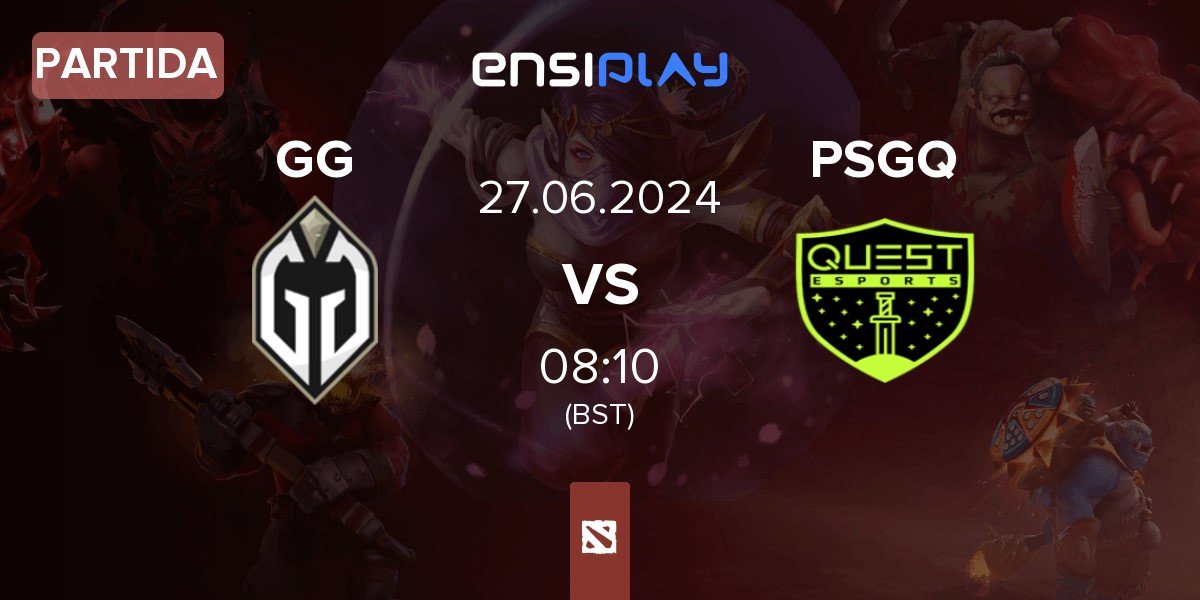 Partida Gaimin Gladiators GG vs PSG.Quest PSGQ | 27.06