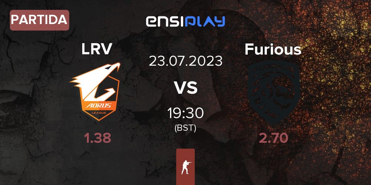 Partida LRV Esports LRV vs Furious Gaming Furious | 23.07