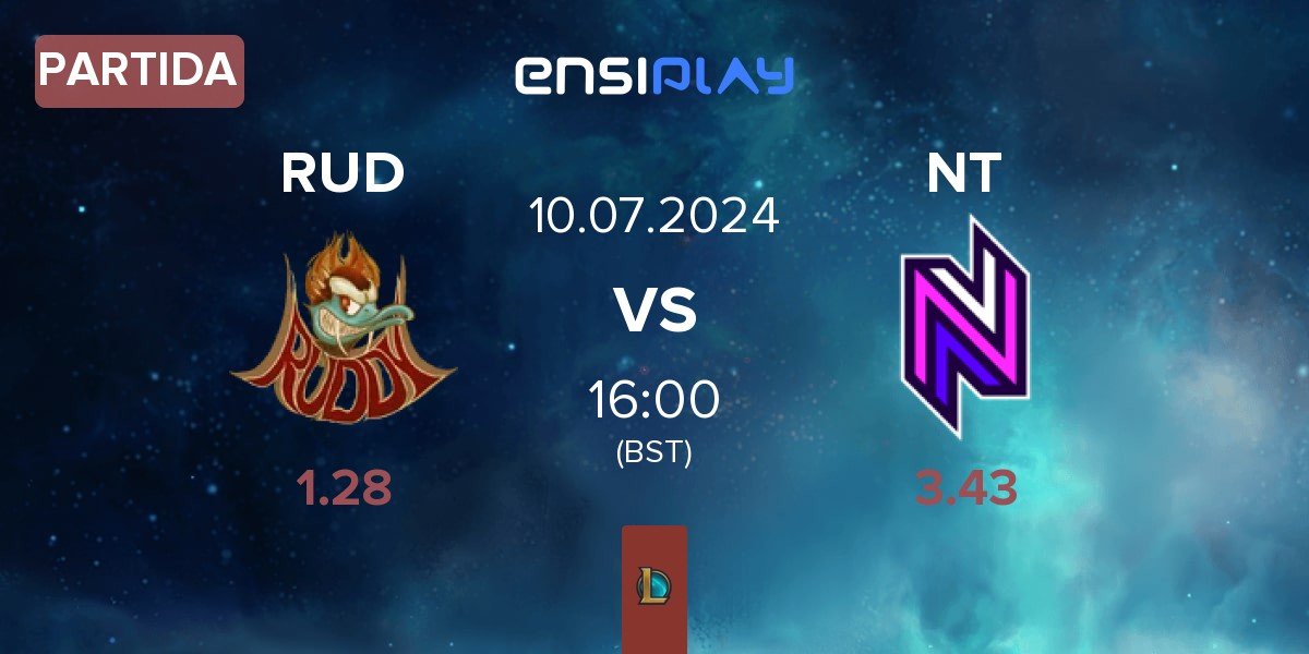 Partida Ruddy Esports RUD vs Nativz NT | 10.07