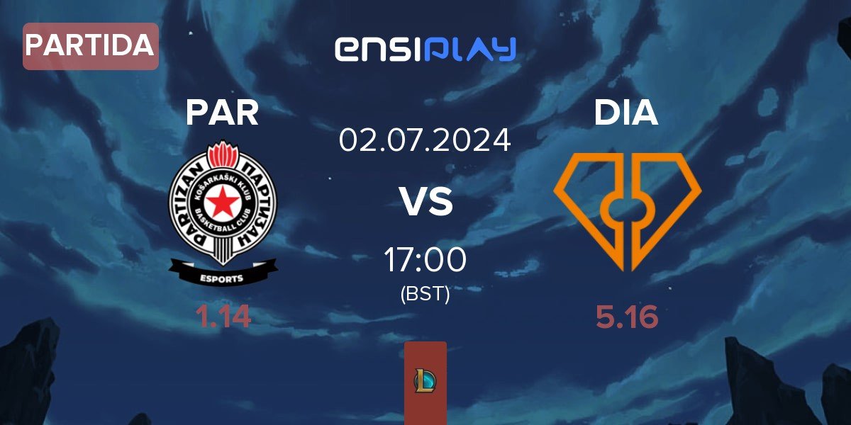 Partida Partizan Esports PAR vs Diamant Esports DIA | 02.07