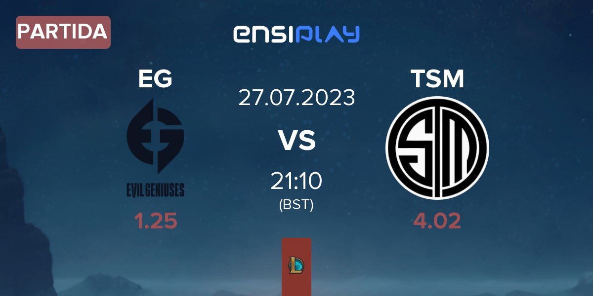 Partida Evil Geniuses EG vs TSM | 27.07