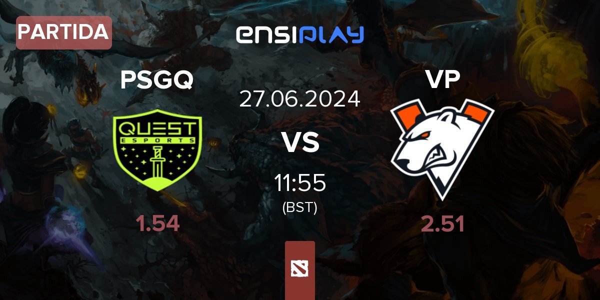 Partida PSG.Quest PSGQ vs Virtus.pro VP | 27.06