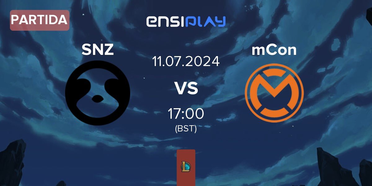 Partida SNOOZE esports SNZ vs mCon esports mCon | 11.07