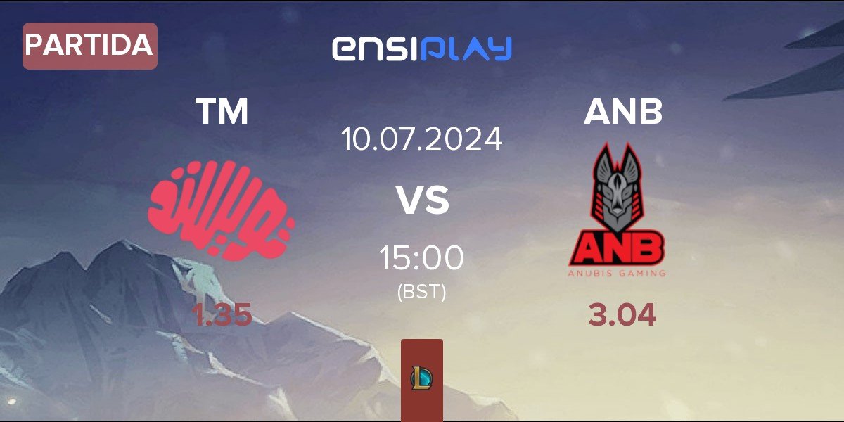 Partida Twisted Minds TM vs Anubis Gaming ANB | 10.07