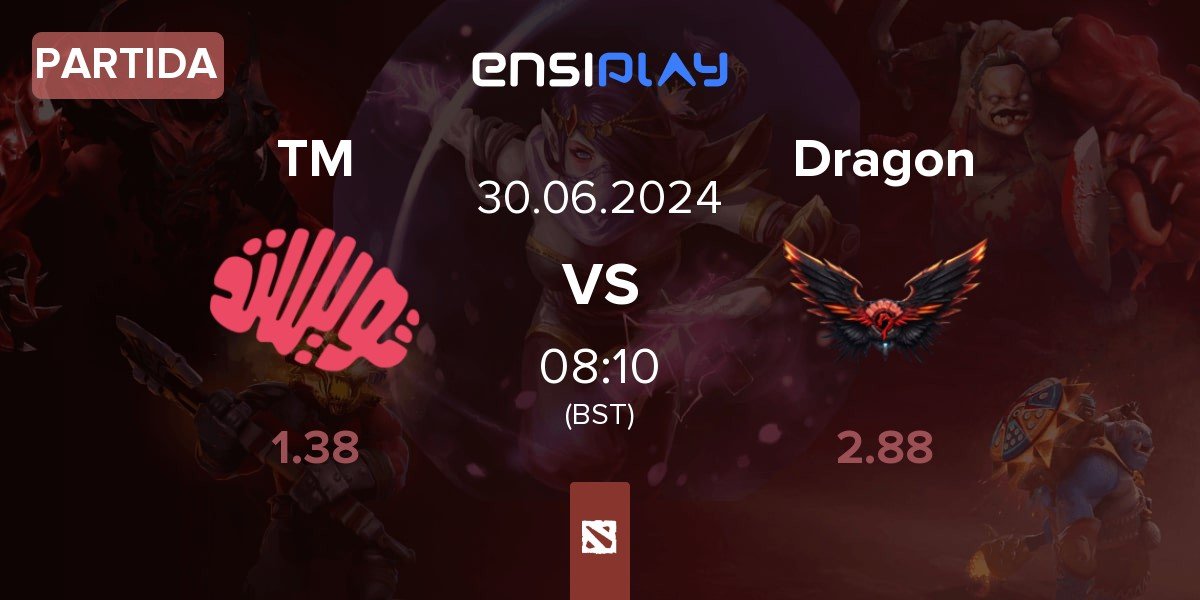 Partida Dudley boys TM vs Dragon Esports Club Dragon | 30.06