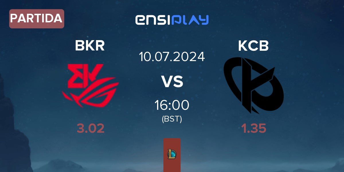 Partida BK ROG Esports BKR vs Karmine Corp Blue KCB | 10.07