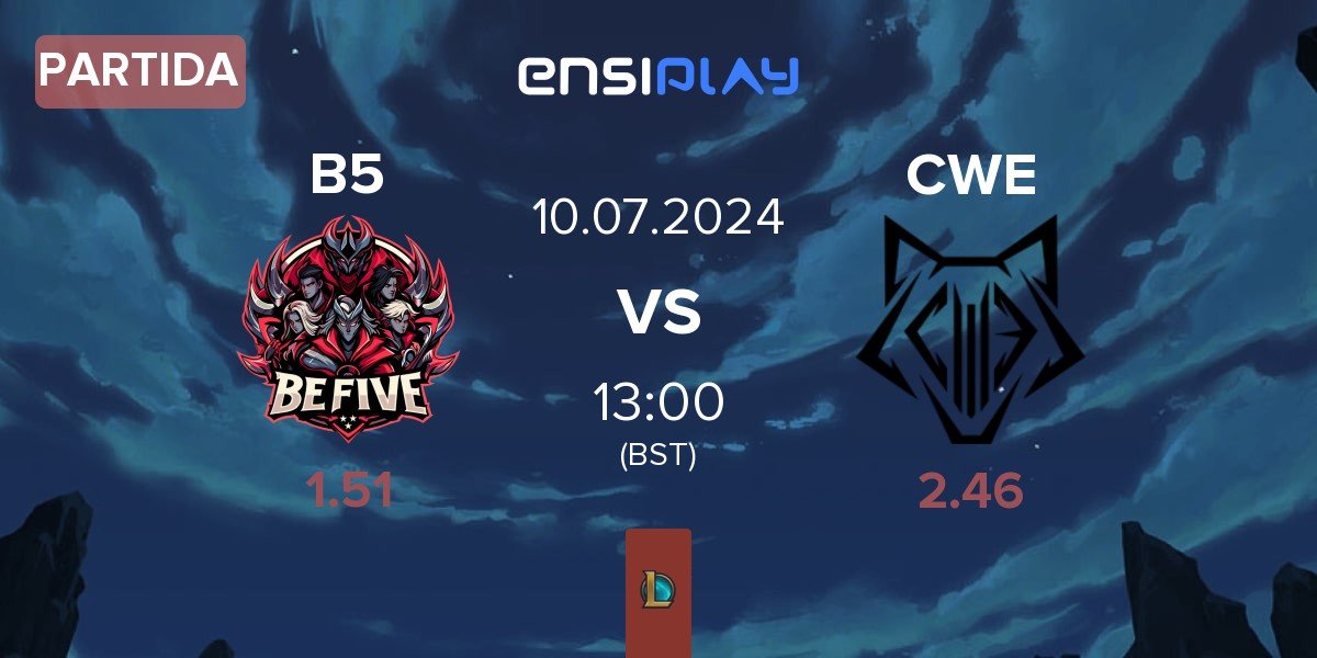 Partida BeFive B5 vs Cyber Wolves CWE | 10.07