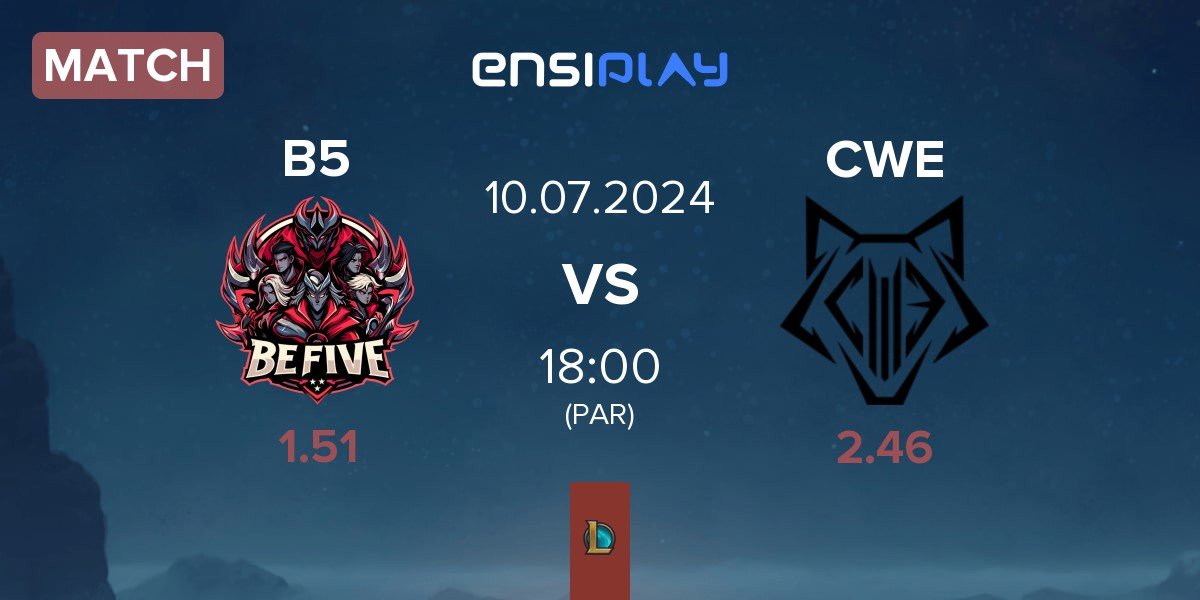 Match BeFive B5 vs Cyber Wolves CWE | 10.07