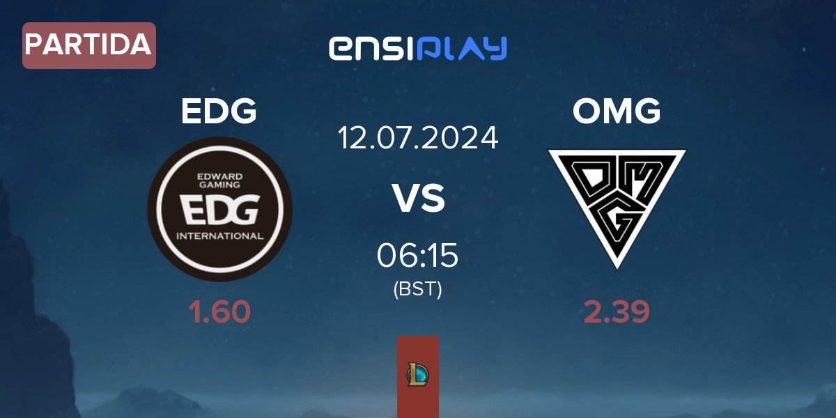 Partida EDward Gaming EDG vs Oh My God OMG | 12.07