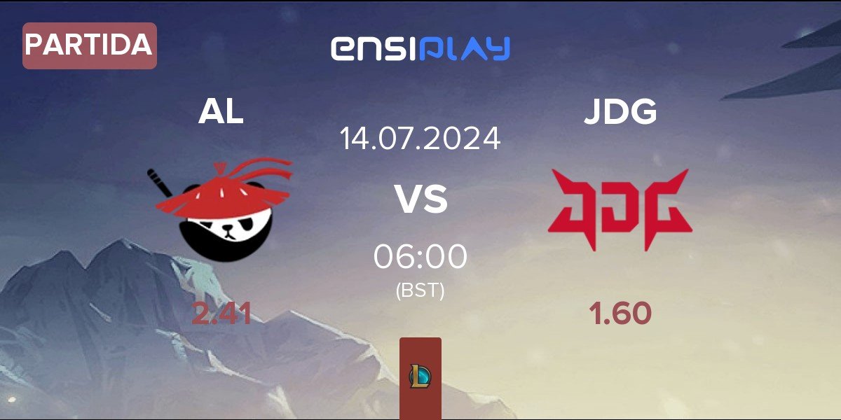 Partida Anyone's Legend AL vs JD Gaming JDG | 14.07