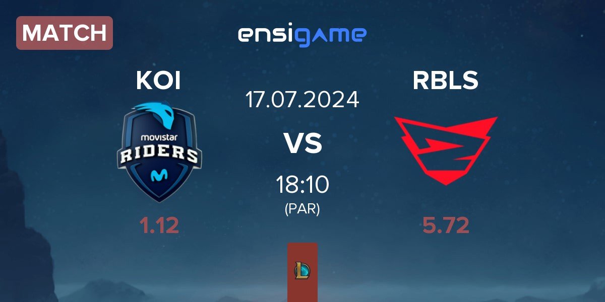 Match Movistar KOI KOI vs Rebels Gaming RBLS | 17.07