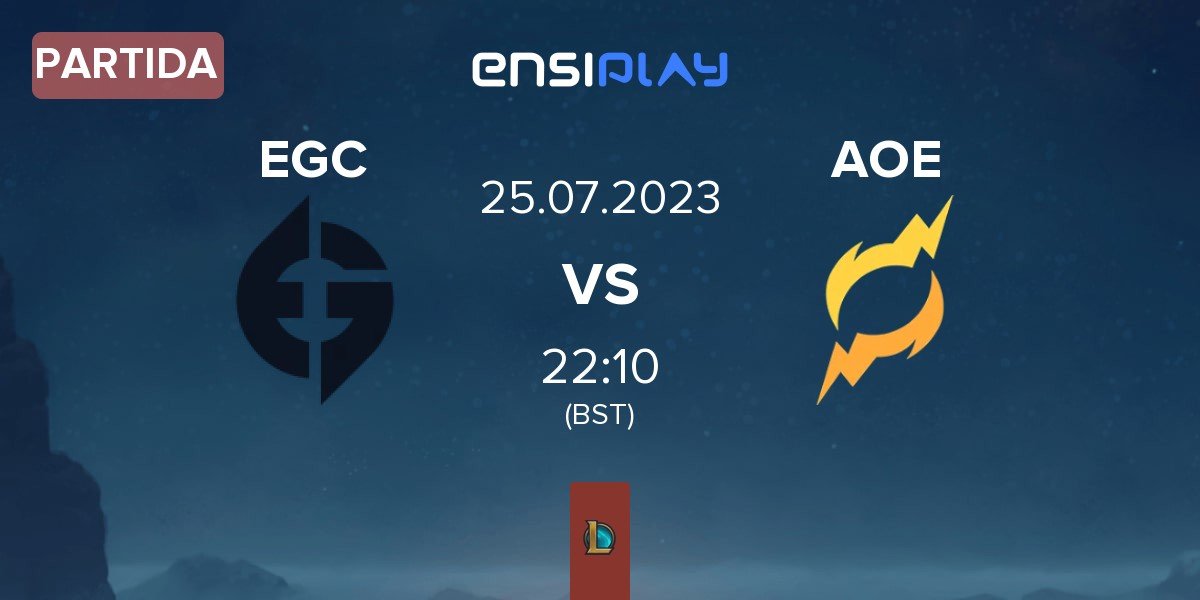 Partida Evil Geniuses Challengers EGC vs Area of Effect Gold AOE | 25.07