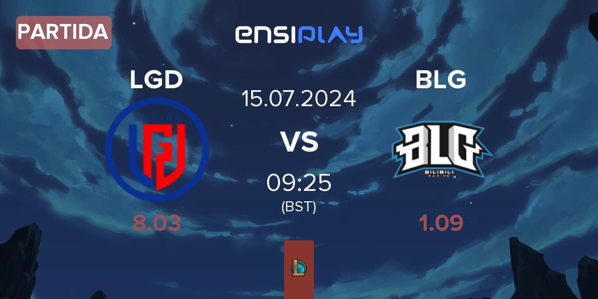 Partida LGD Gaming LGD vs Bilibili Gaming BLG | 15.07