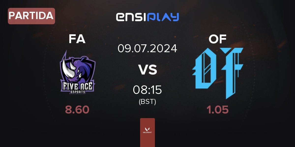 Partida Five Ace e-Sports FA vs Oblivion Force OF | 09.07