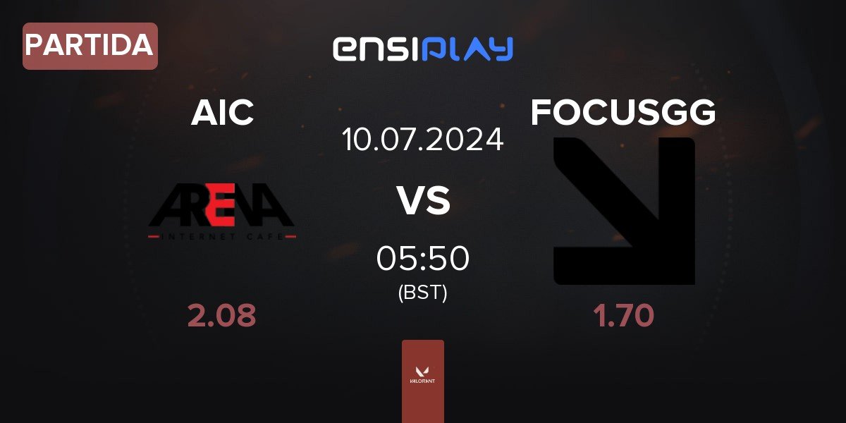 Partida ARENA Internet Cafe AIC vs FOCUSGG | 10.07