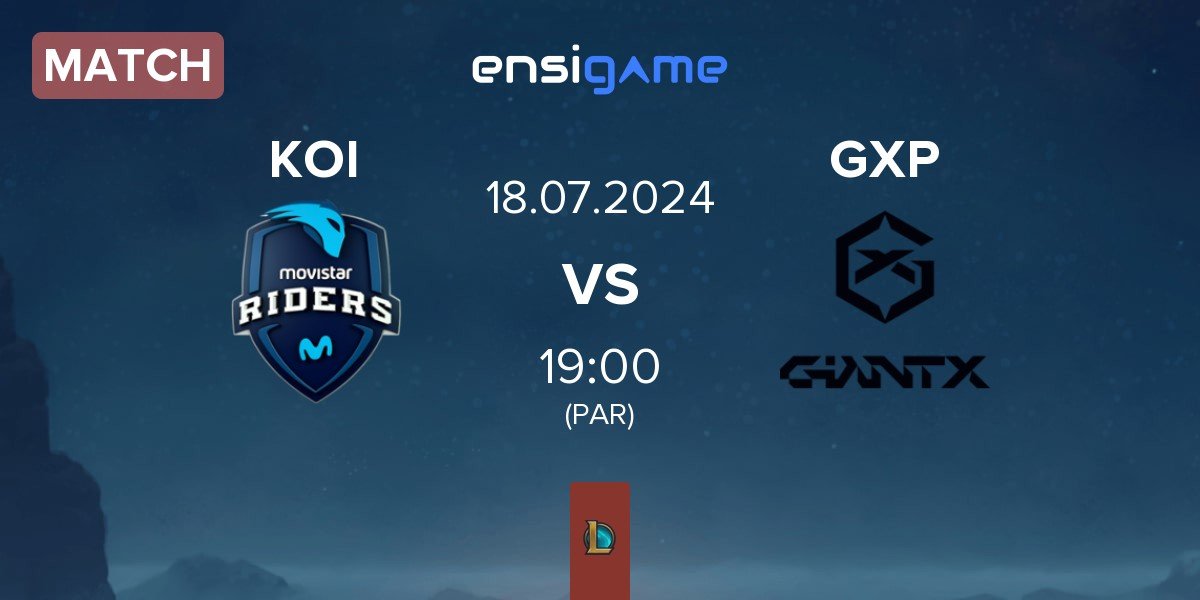 Match Movistar KOI KOI vs GIANTX Academy GXP | 18.07