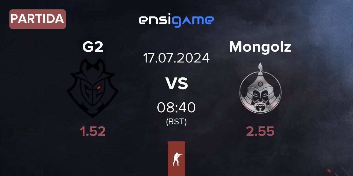 Partida G2 Esports G2 vs The Mongolz Mongolz | 17.07