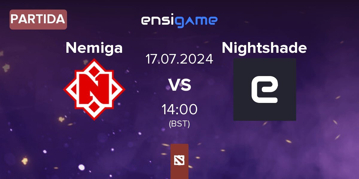 Partida Nemiga Gaming Nemiga vs Nightshade Esports Nightshade | 17.07