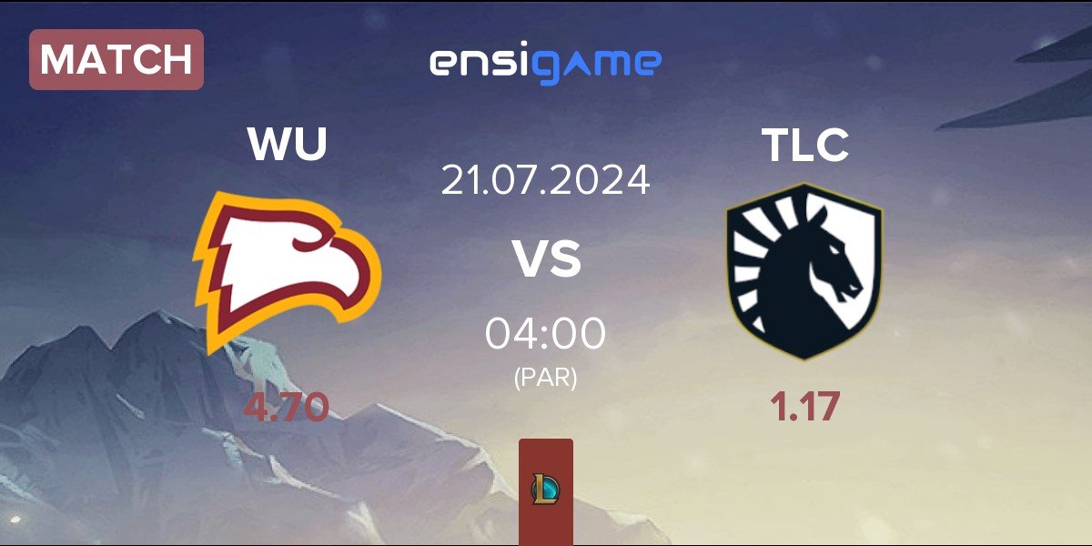 Match Winthrop University WU vs Team Liquid Challengers TLC | 21.07