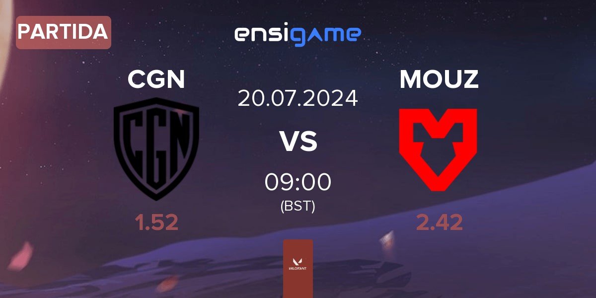 Partida CGN Esports CGN vs MOUZ | 20.07