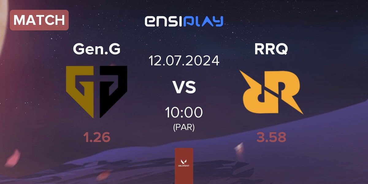 Match Gen.G Esports Gen.G vs Rex Regum Qeon RRQ | 12.07