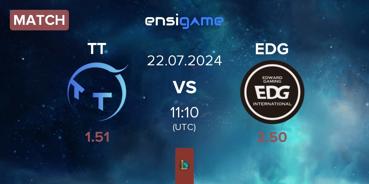 Match ThunderTalk Gaming TT vs EDward Gaming EDG | 22.07