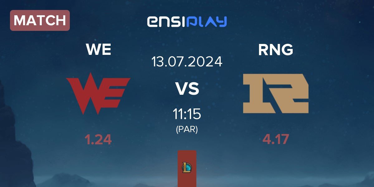 Match Team WE WE vs Royal Never Give Up RNG | 13.07