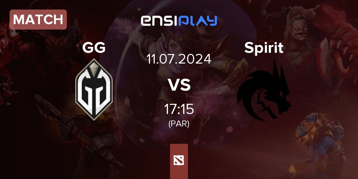 Match Gaimin Gladiators GG vs Team Spirit Spirit | 11.07