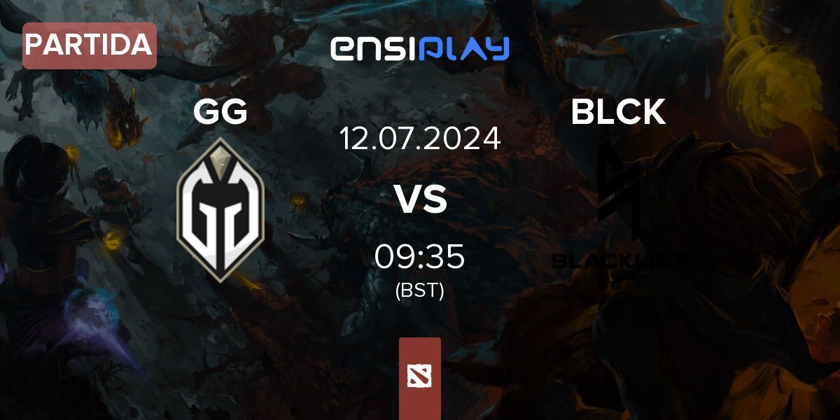 Partida Gaimin Gladiators GG vs Blacklist International BLCK | 12.07