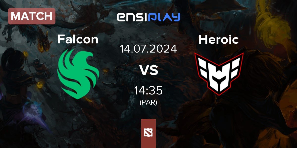 Match Team Falcons Falcon vs Heroic | 14.07