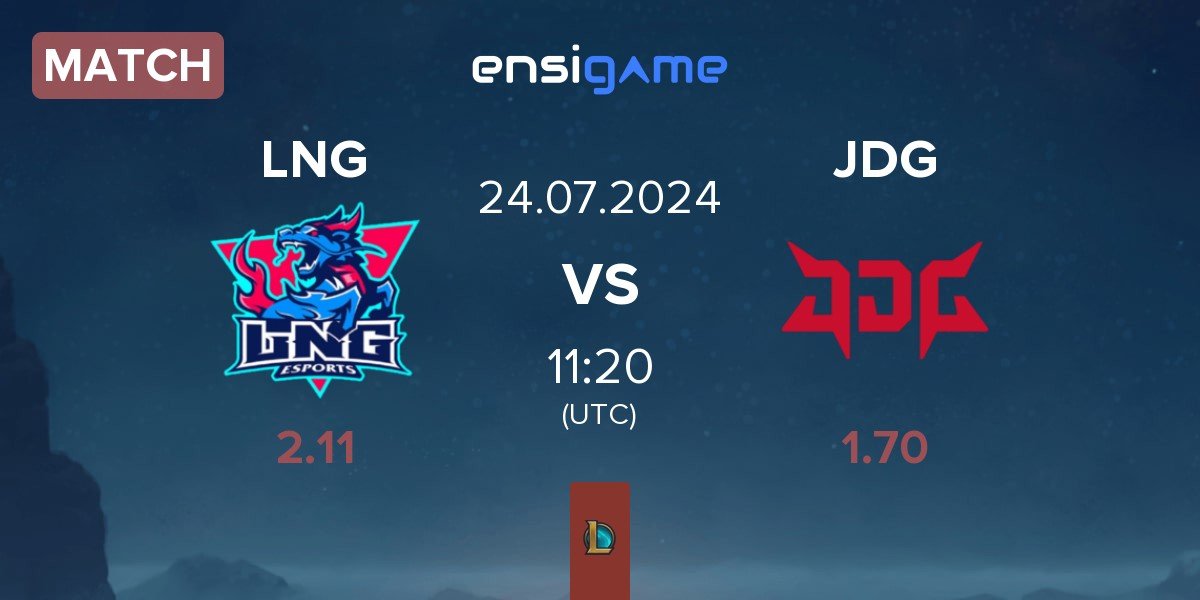 Match LNG Esports LNG vs JD Gaming JDG | 24.07