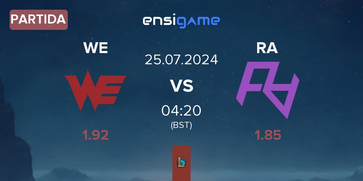 Partida Team WE WE vs Rare Atom RA | 25.07