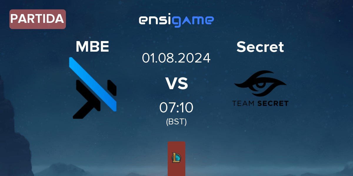 Partida MGN Box Esports MBE vs Team Secret Secret | 01.08