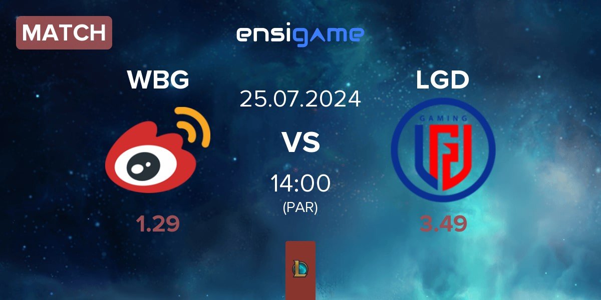 Match Weibo Gaming WBG vs LGD Gaming LGD | 25.07