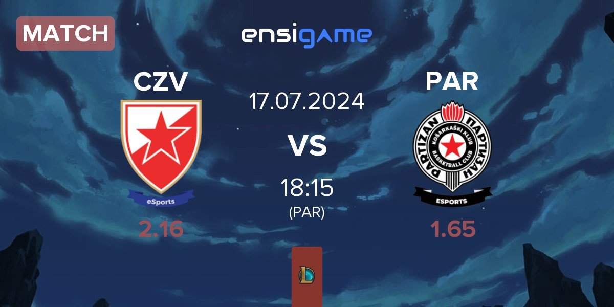 Match Crvena zvezda Esports CZV vs Partizan Esports PAR | 17.07