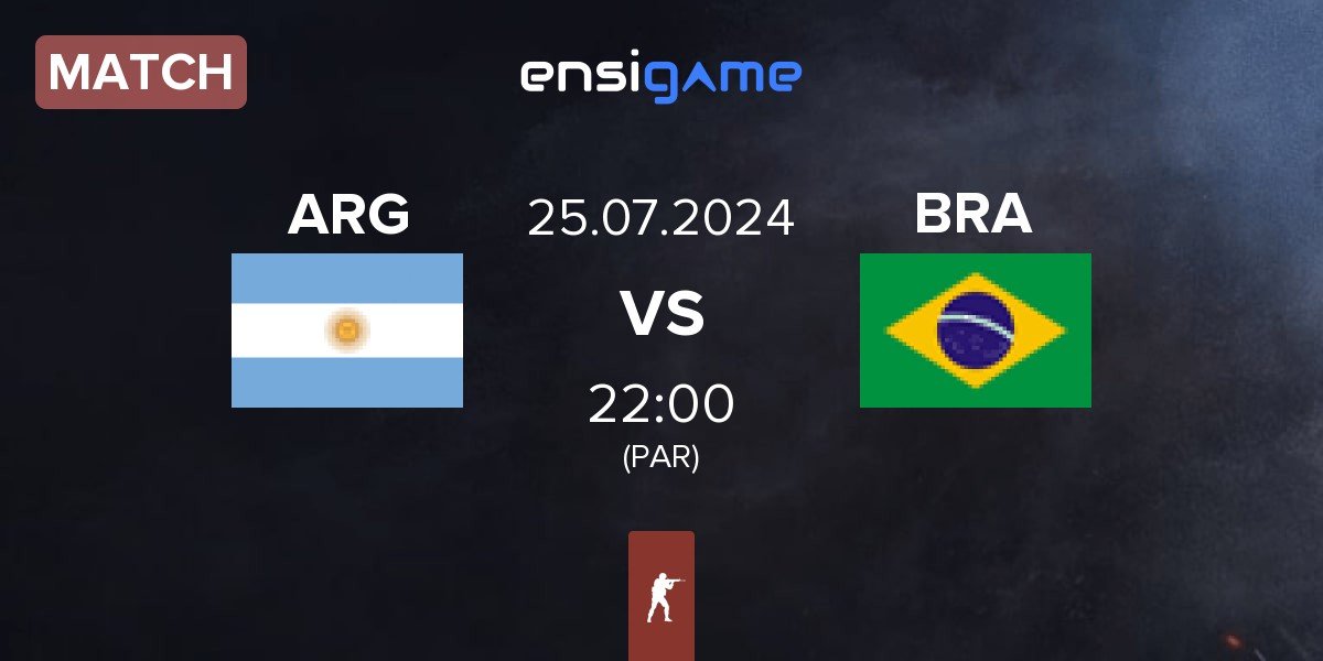 Match Argentina ARG vs Brazil BRA | 25.07