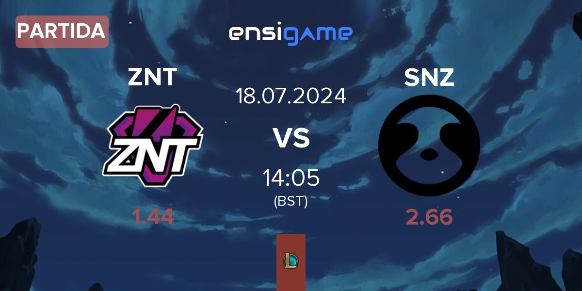 Partida ZennIT ZNT vs SNOOZE esports SNZ | 18.07