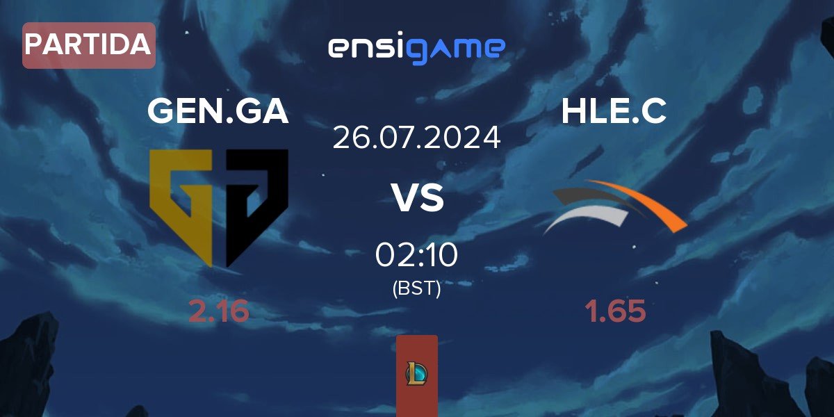 Partida Gen.G Global Academy GEN.GA vs Hanwha Life Esports Challengers HLE.C | 26.07