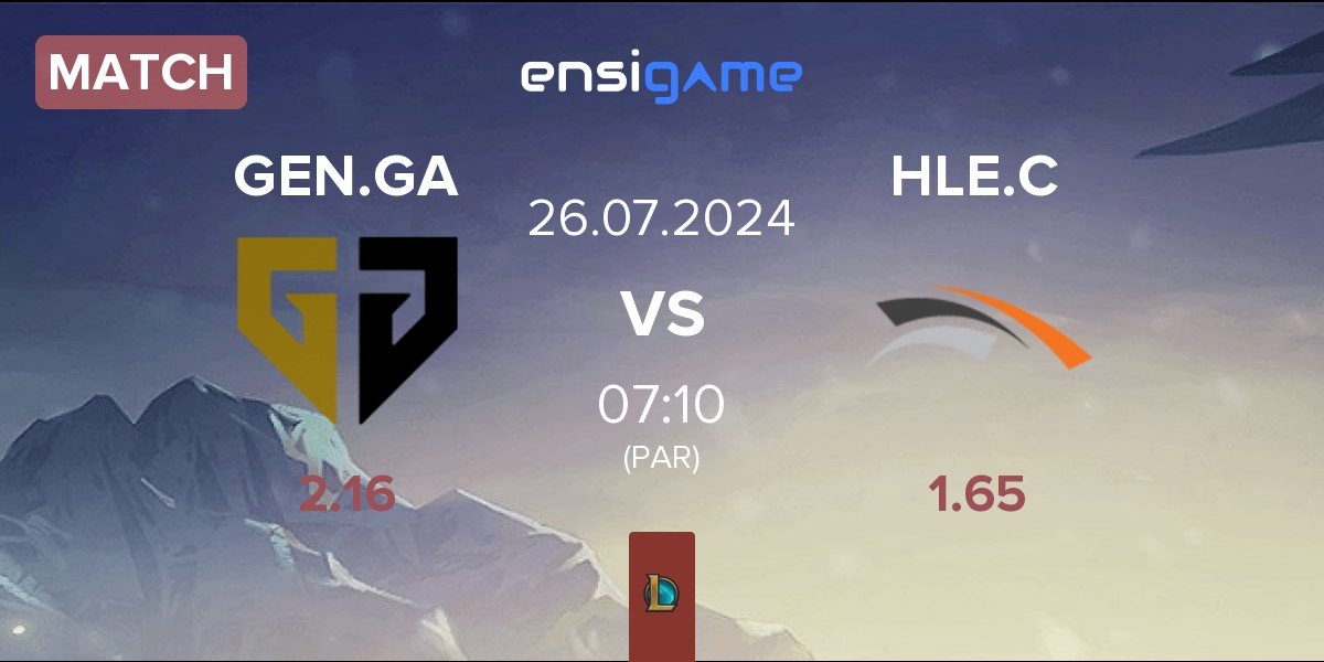 Match Gen.G Global Academy GEN.GA vs Hanwha Life Esports Challengers HLE.C | 26.07