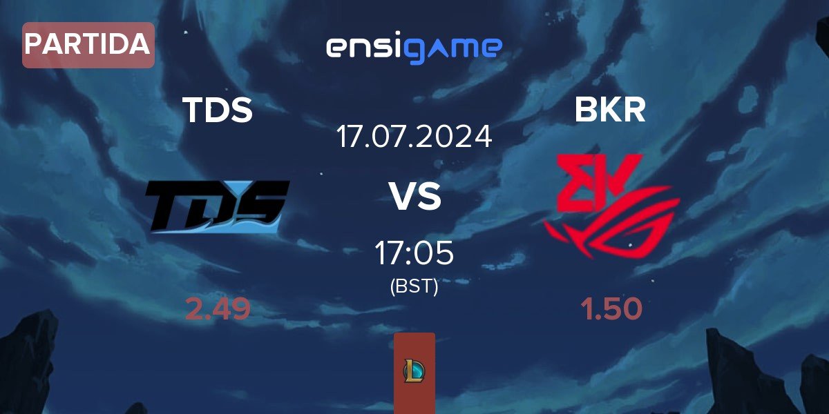 Partida Team Du Sud TDS vs BK ROG Esports BKR | 17.07